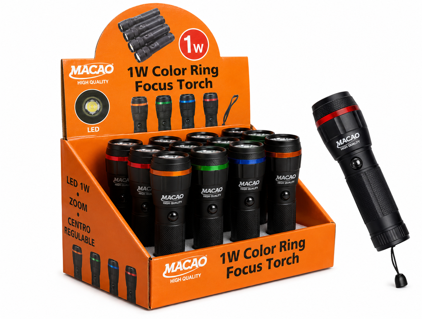 LINTERNA DE BOLSILLO 1 LED MACAO