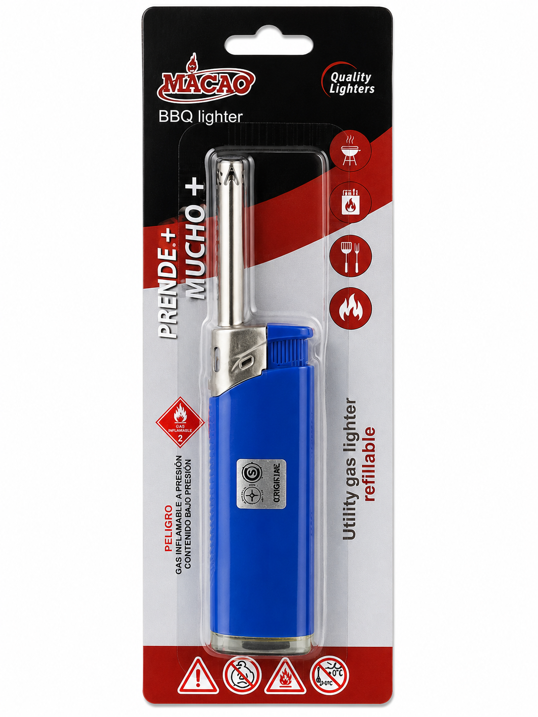ENCENDEDOR DE COCINA MINI 12 CM MACAO EN BLISTER
