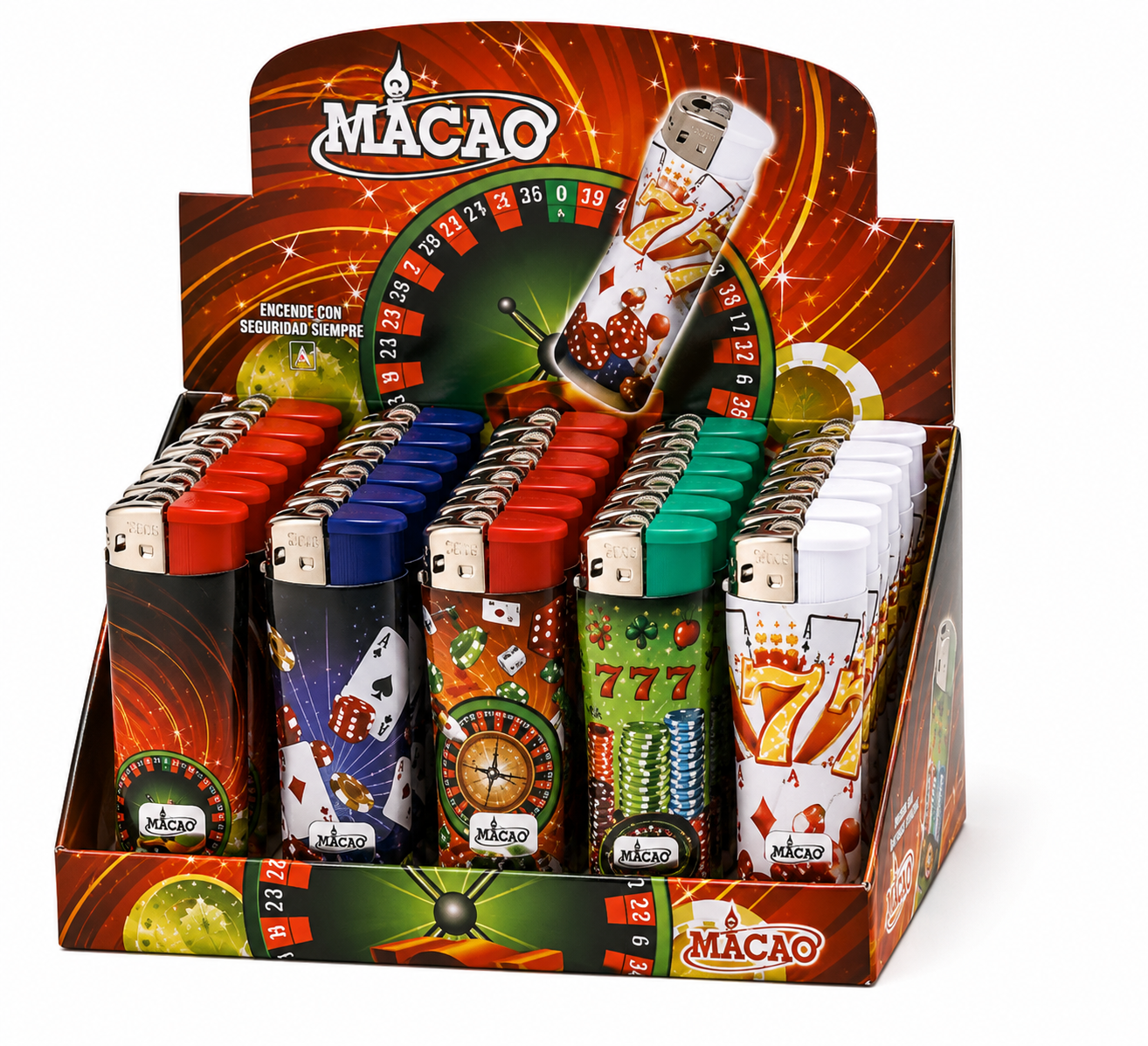 ENCENDEDOR ELECTRIONICO GRANDE CASINO VARIOS  MACA